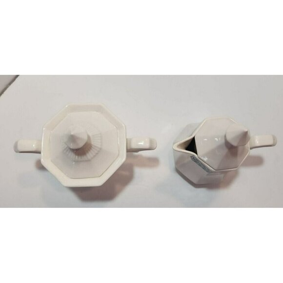 Vtg Independence Ironstone Castleton Japan "Blue Tulip" Sugar Bowl And Creamer - Picture 2 of 13